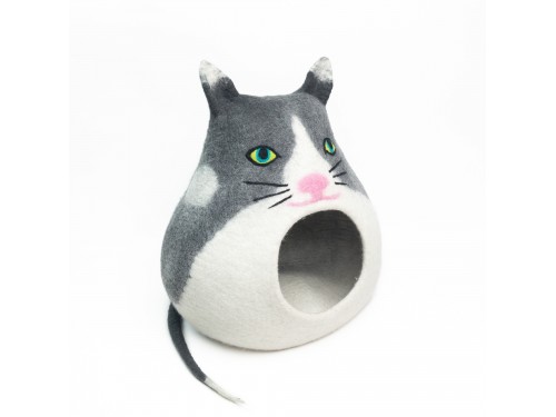 Cat Design Wool Felt Cat House