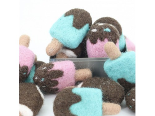 7cm Chocolate Felt Popsicle