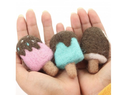 7cm Chocolate Felt Popsicle