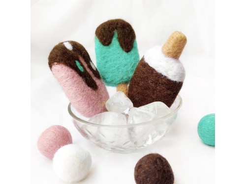 7cm Chocolate Felt Popsicle