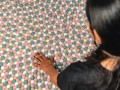 Whimsical Pastel Felt Ball Rug
