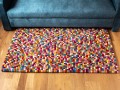 Multicolor Felt Ball Rectangular Rug