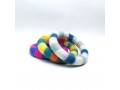 Striped Felt Chew Ring – Handmade Dog Toy | Pack of 5+
