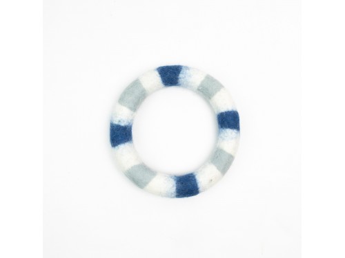 Striped Felt Chew Ring – Handmade Dog Toy | Pack of 5+