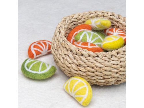 Wool Felt Lemon, Orange and Lime Slice