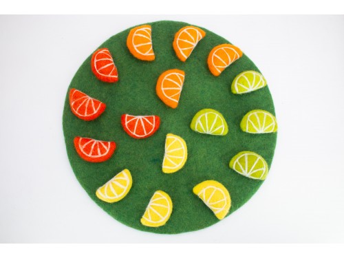 Wool Felt Lemon, Orange and Lime Slice