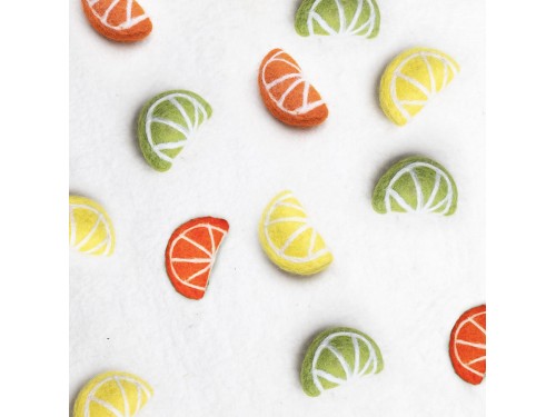 Wool Felt Lemon, Orange and Lime Slice