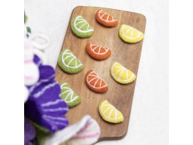 Wool Felt Lemon, Orange, and Lime Slice - Felt and Yarn