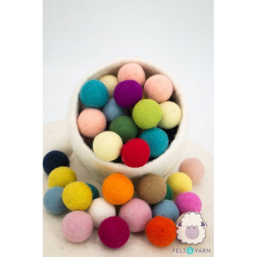 3cm Felt Balls | Wholesale Felt Balls