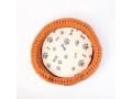 Orange Felt Ball Dog Bed with Removable Cushion