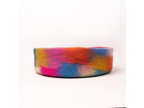 Handmade Recycled Wool Felt Pet Bed