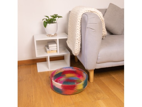 Handmade Recycled Wool Felt Pet Bed