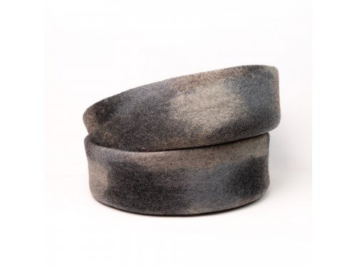 Muted Color Round Felt Pet Bed
