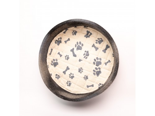 Muted Color Round Felt Pet Bed