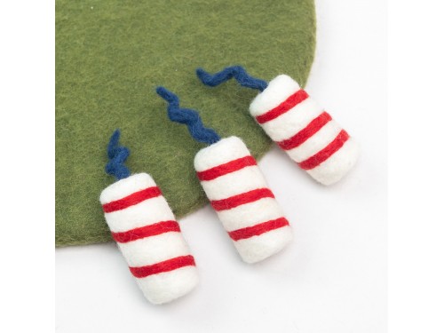 7cm July 4th Felt Firecracker