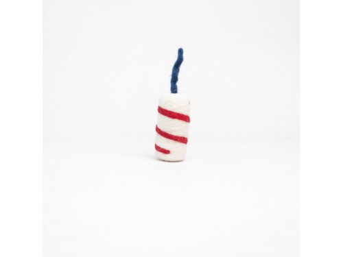7cm July 4th Felt Firecracker