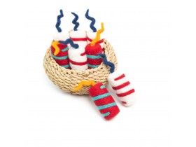 7cm July 4th Felt Firecracker
