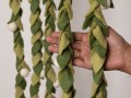 6ft Green Felt Leaf Garland