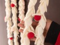 6ft Wool Felt Leaf Garland