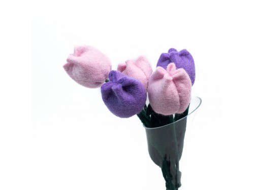 Bulk Handmade Felt Tulip Flowers