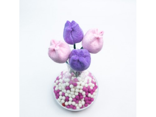 Bulk Handmade Felt Tulip Flowers