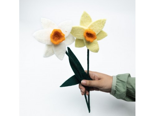 Wholesale Handmade Felt Daffodil Flowers - Felt and Yarn