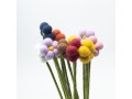 Bulk Handmade Mini Felt Ball Pom Pom Daisy Flowers