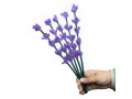 29cm Bulk Handmade Felt Salvia Flower Stems - Felt and Yarn