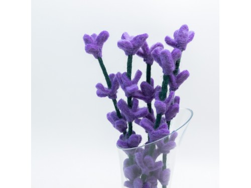 29cm Bulk Handmade Felt Salvia Flower Stems