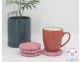 10cm Solid Color Felt Ball Coaster Collection