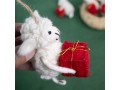Handmade Wool Felt Christmas Sheep Ornaments