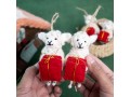 Handmade Wool Felt Christmas Sheep Ornaments