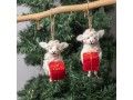 Handmade Wool Felt Christmas Sheep Ornaments - Felt and Yarn Handmade Wool Felt Christmas Sheep Ornaments - Felt and Yarn