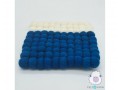 20x20cm Square Multicolor Felt Ball Trivet Collection