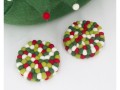 10cm Handmade Felt Ball Coaster Collection