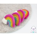 7x6cm Felt Rainbow with Cloud