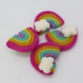 7x6cm Felt Rainbow with Cloud
