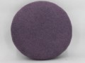 Handcrafted Black Round Felt Pouf