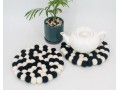 20cm Handmade Felt Ball Round Trivet Collection