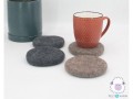 10cm Round Wool Felt Sheet Coaster Collection