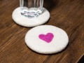 10cm Round Wool Felt Sheet Coaster Collection