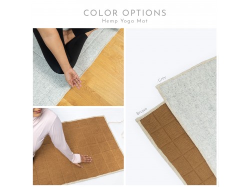 Wool & Hemp Yoga Mat – Natural, Non-Slip, Eco-Friendly