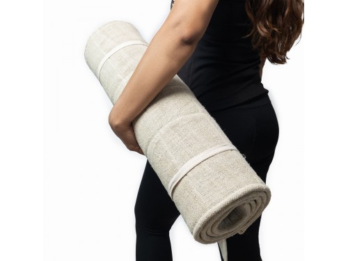 Wool & Hemp Yoga Mat – Natural, Non-Slip, Eco-Friendly