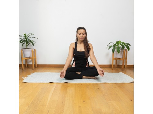 Wool & Hemp Yoga Mat – Natural, Non-Slip, Eco-Friendly