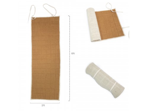 Wool & Hemp Yoga Mat – Natural, Non-Slip, Eco-Friendly