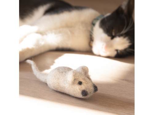 9cm Wool Felt Mice - Felt Cat Toy