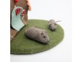 9cm Wool Felt Mice - Felt Cat Toy