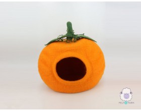 Pumpkin Felt Cat House