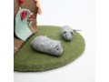 9cm Wool Felt Mice - Felt Cat Toy