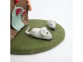 9cm Wool Felt Mice - Felt Cat Toy